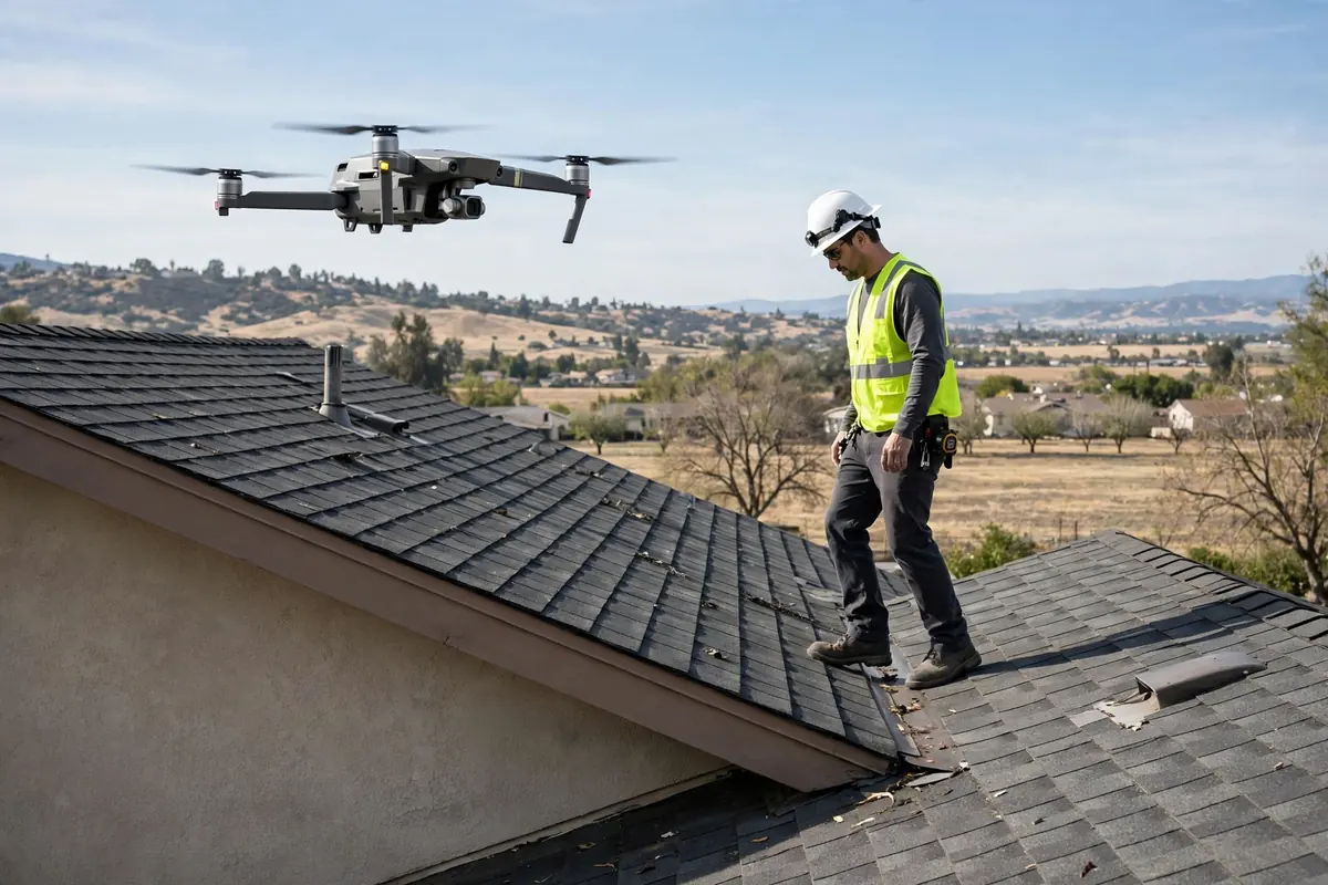 Dron vs. Inspección Manual del Techo: ¿Cuál Necesita Realmente? — Los Banos, CA