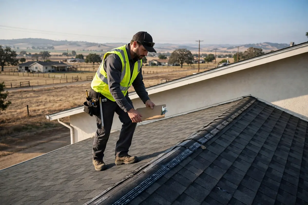 Inspección Anual de Mantenimiento del Techo en Fairmead, Los Banos CA — inspección de techos