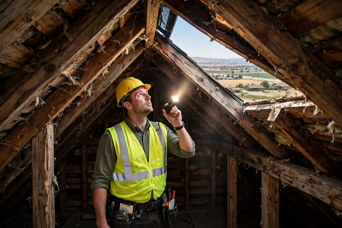 Inspección del Ático y la Ventilación en Fairmead, Los Banos CA — inspección de techos