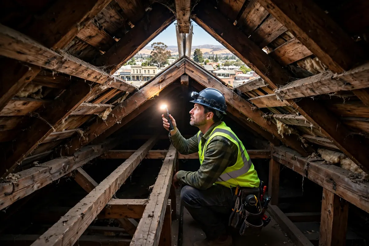 Inspección del Ático y la Ventilación en Gustine, Los Banos CA — inspección de techos