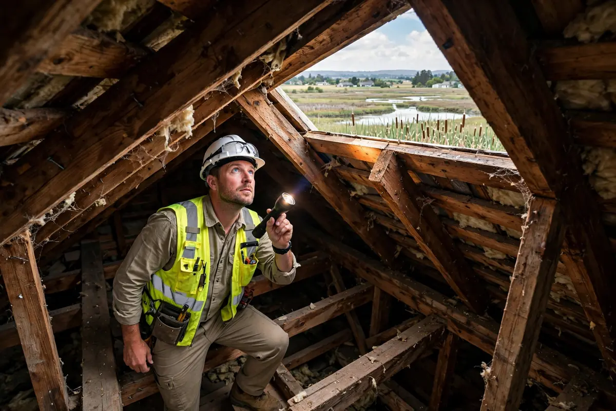 Inspección del Ático y la Ventilación en Volta, Los Banos CA — inspección de techos