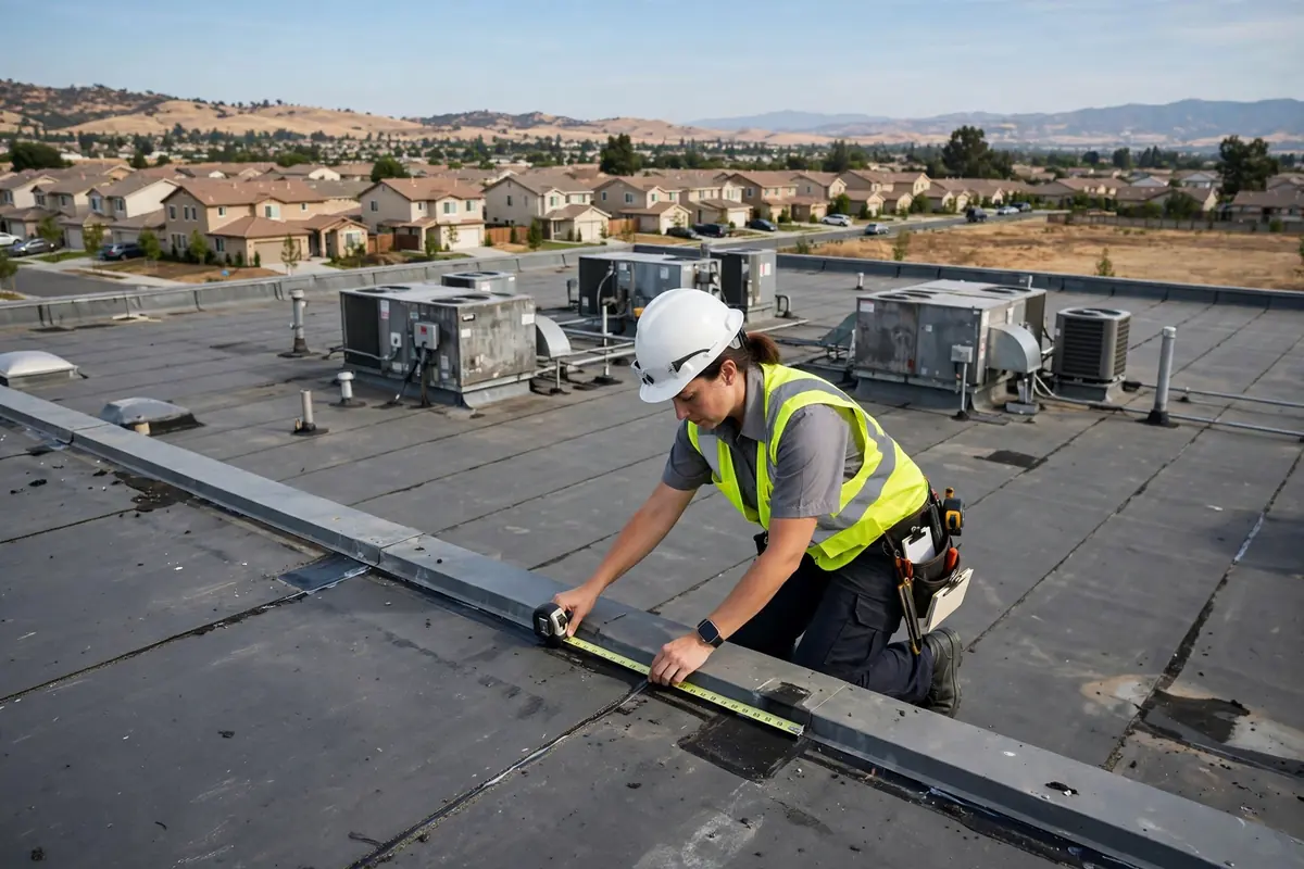 Inspección de Techos Comerciales en North Los Banos, Los Banos CA — inspección de techos