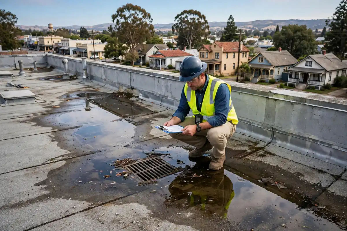 Inspección de Techo Plano en Gustine, Los Banos CA — inspección de techos
