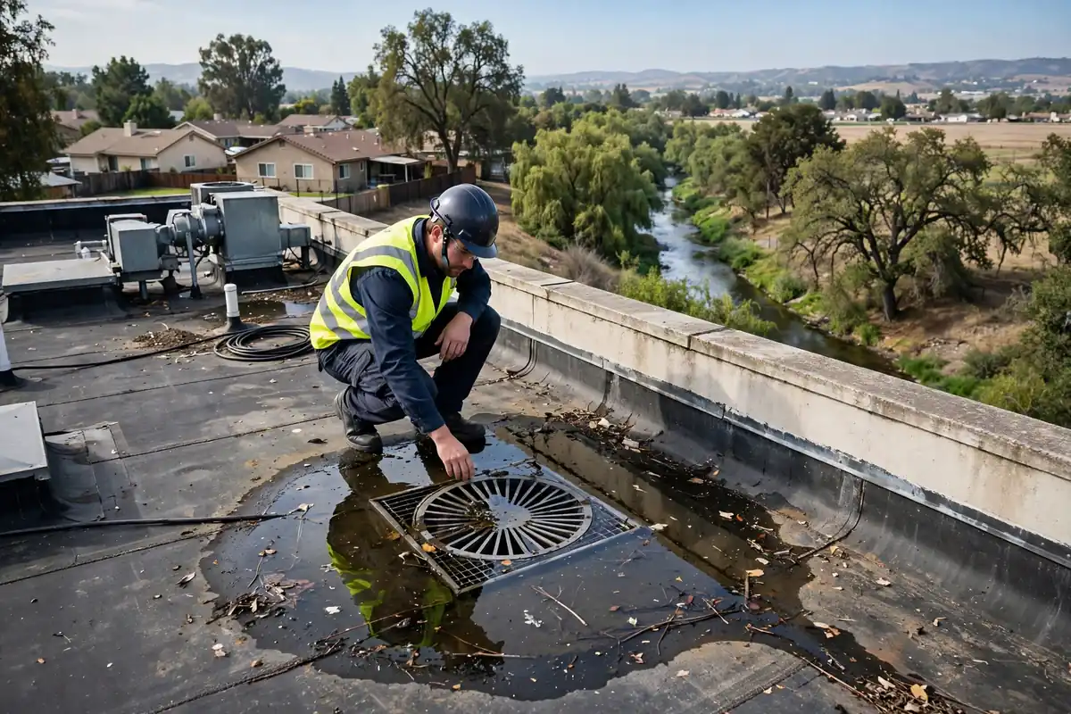 Inspección de Techo Plano en Los Banos Creek, Los Banos CA — inspección de techos