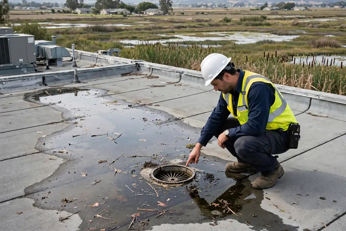 Inspección de Techo Plano en Volta, Los Banos CA — inspección de techos