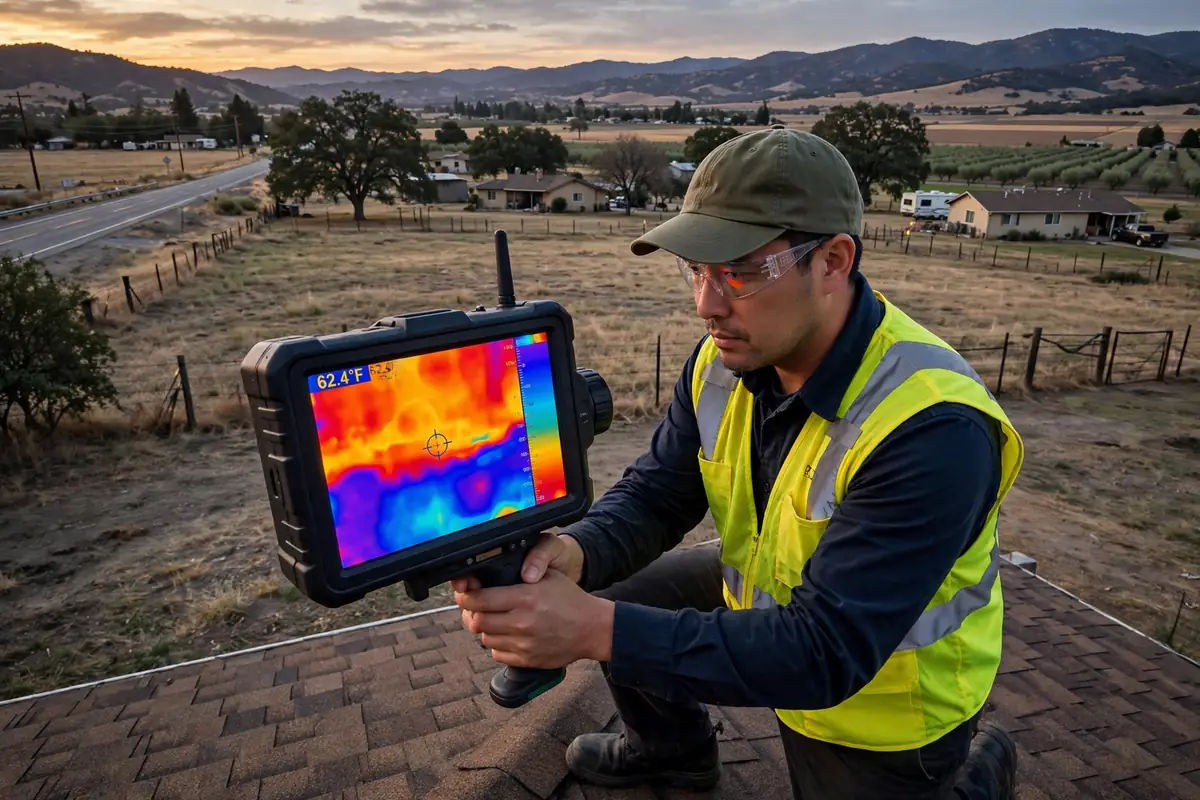 Inspección de Humedad con Infrarrojos en Fairmead, Los Banos CA — inspección de techos