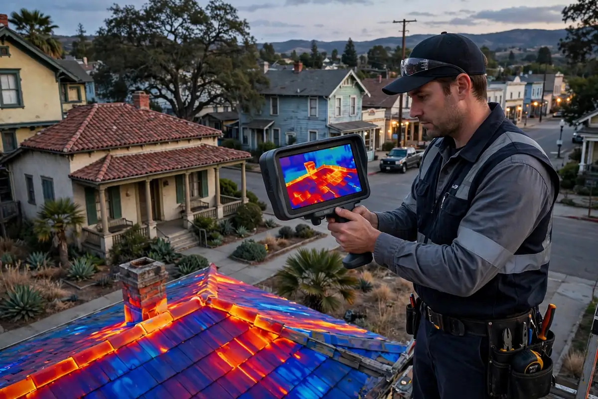 Inspección de Humedad con Infrarrojos en Gustine, Los Banos CA — inspección de techos