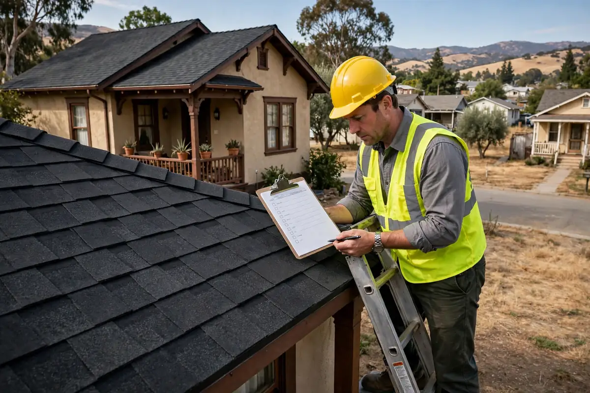 Inspección de Instalación de Techo Nuevo en Downtown Los Banos, Los Banos CA — inspección de techos