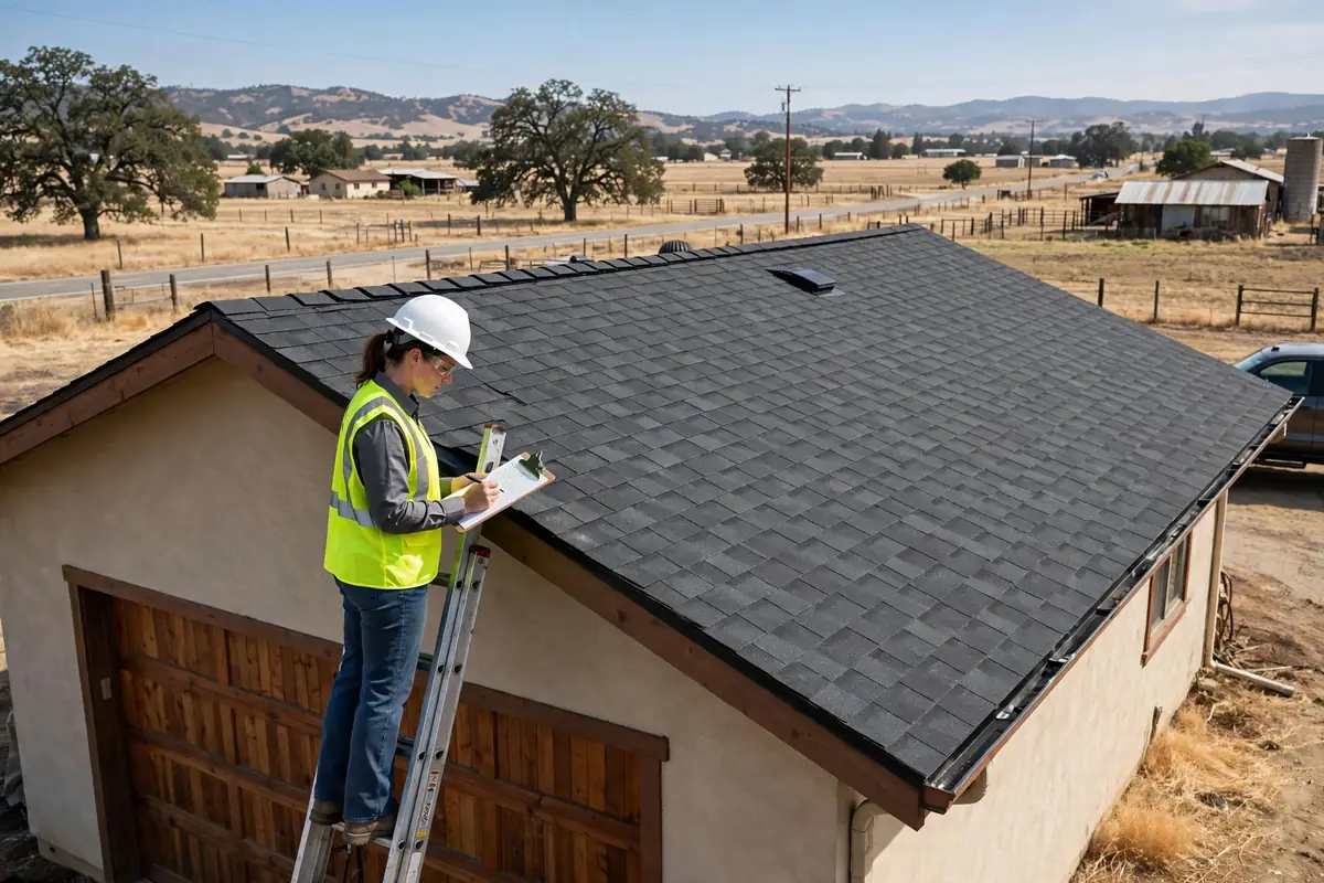 Inspección de Instalación de Techo Nuevo en Fairmead, Los Banos CA — inspección de techos