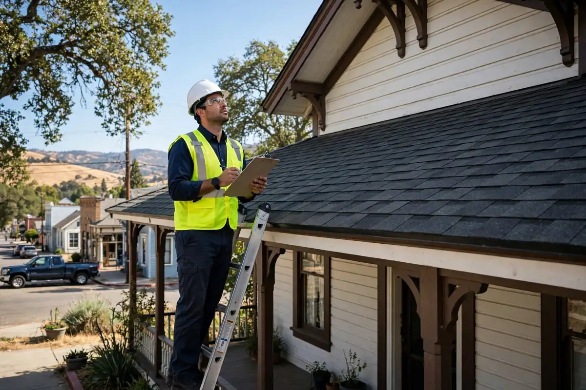 Inspección de Instalación de Techo Nuevo en Gustine, Los Banos CA — inspección de techos