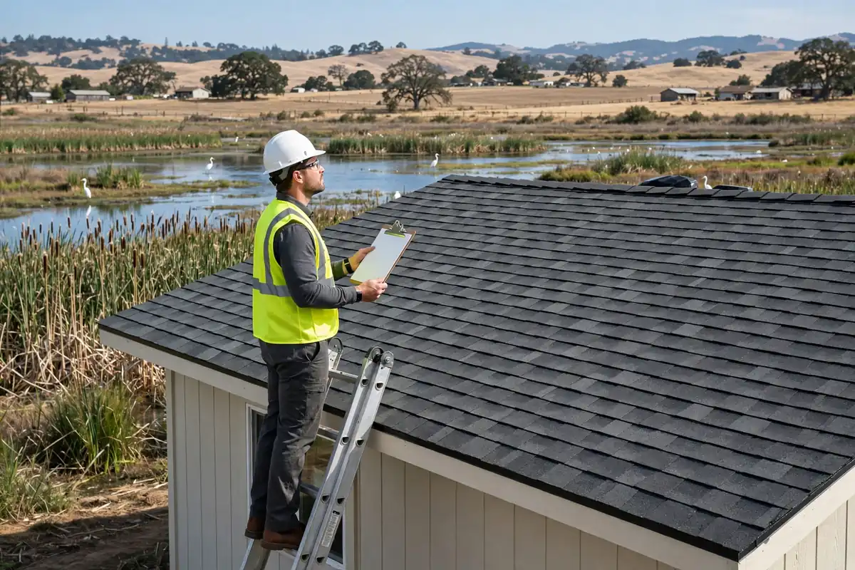 Inspección de Instalación de Techo Nuevo en Volta, Los Banos CA — inspección de techos