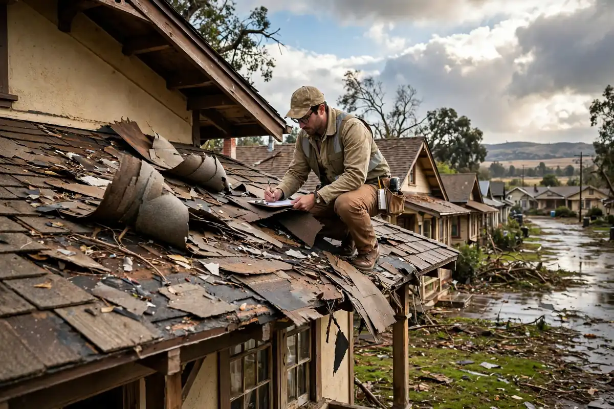 Inspección de Daños por Tormenta en Downtown Los Banos, Los Banos CA — inspección de techos
