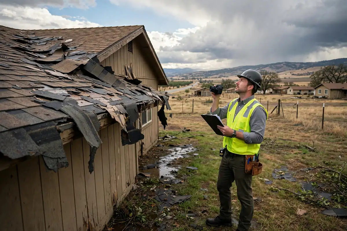 Inspección de Daños por Tormenta en Fairmead, Los Banos CA — inspección de techos