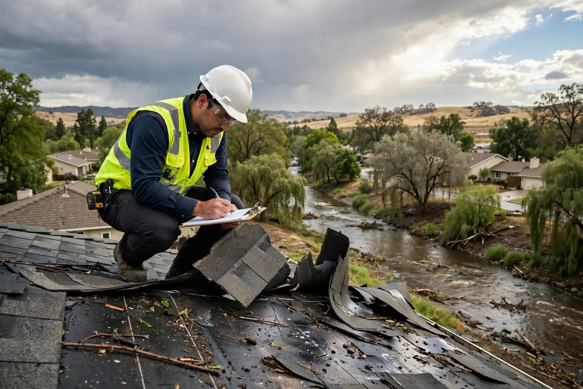 Inspección de Daños por Tormenta en Los Banos Creek, Los Banos CA — inspección de techos