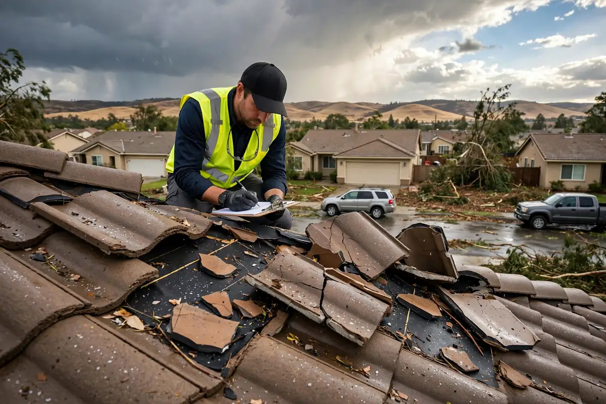 Inspección de Daños por Tormenta en North Los Banos, Los Banos CA — inspección de techos