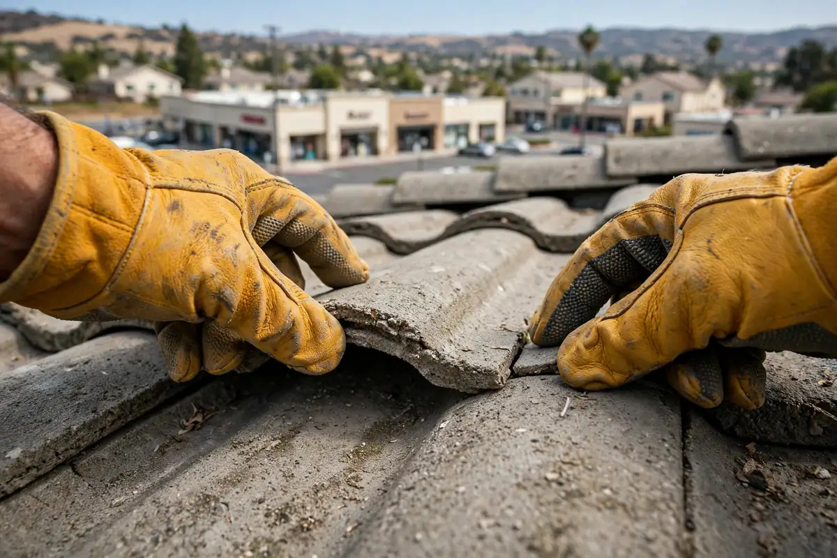 Inspección de Techo de Tejas en Pacheco Boulevard, Los Banos CA — inspección de techos