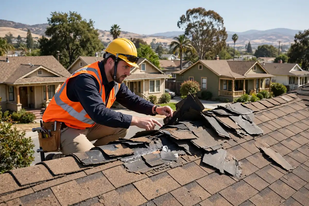 Inspección de Daños por Viento en Downtown Los Banos, Los Banos CA — inspección de techos