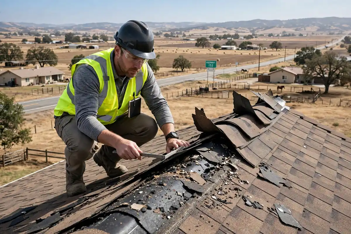 Inspección de Daños por Viento en Fairmead, Los Banos CA — inspección de techos