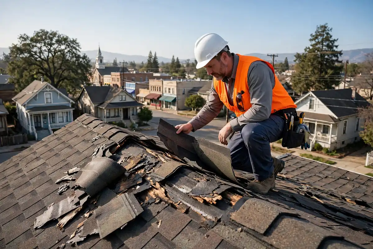 Inspección de Daños por Viento en Gustine, Los Banos CA — inspección de techos
