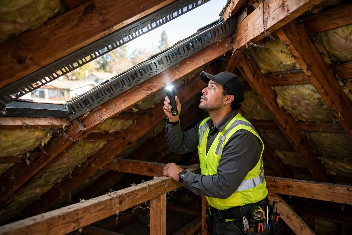 Inspección del Ático y la Ventilación en Los Banos, CA — inspección de techos
