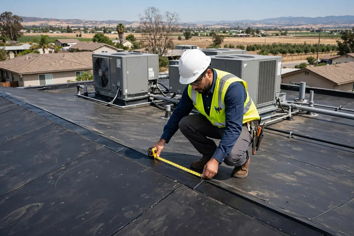 Inspección de Techos Comerciales en Los Banos, CA — inspección de techos