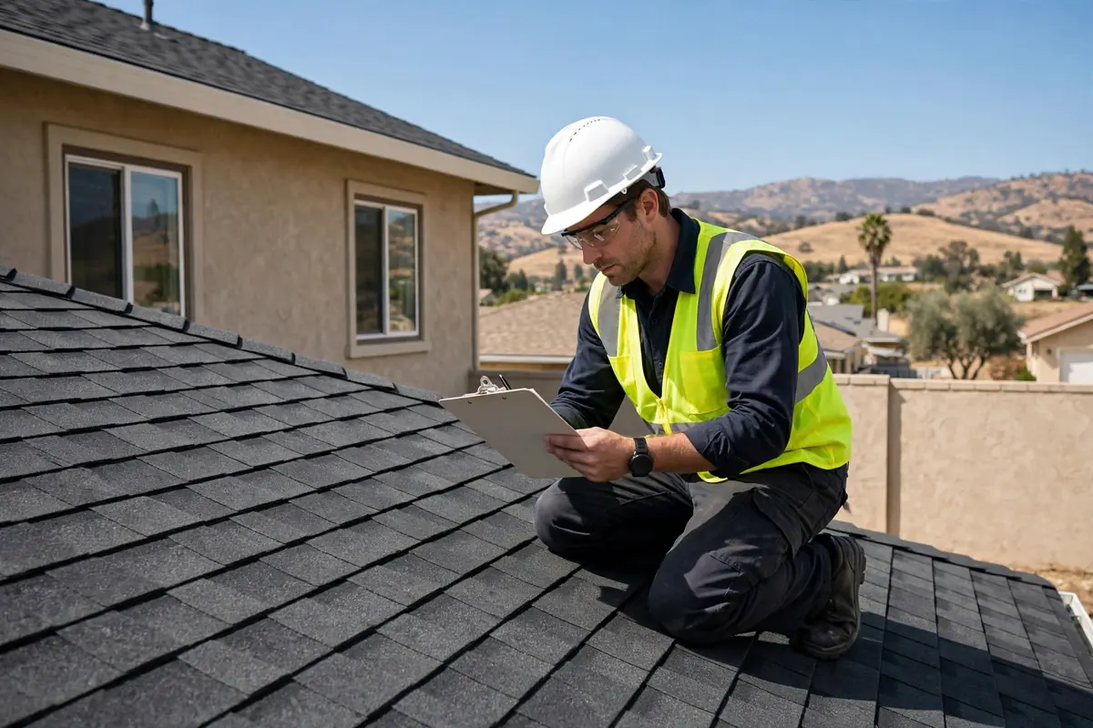Inspección de Instalación de Techo Nuevo en Los Banos, CA — inspección de techos